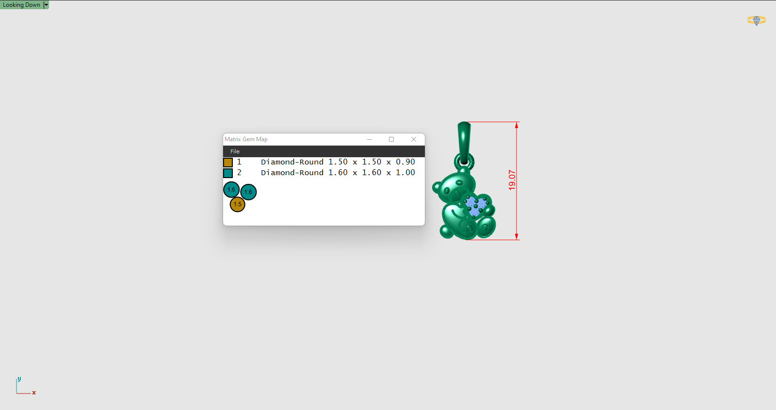 Perrian Teddy Bear Pendant