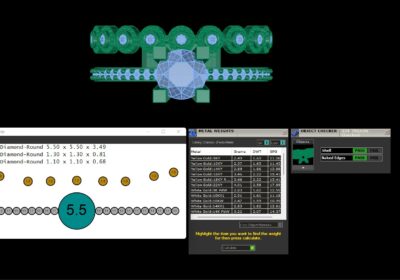 Wedding ring two in one engagement assembled 1 3D print model
