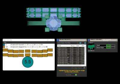 Wedding ring 11 two in one engagement assembled 3D print model