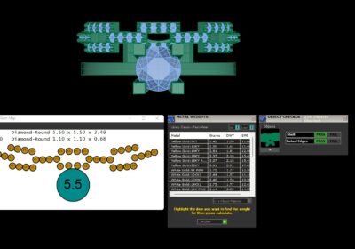 Wedding ring 14 two in one engagement assembled 3D print model
