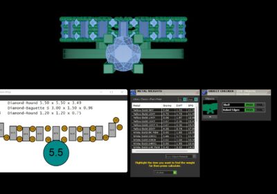 Wedding ring 20 two in one engagement assembled 3D print model