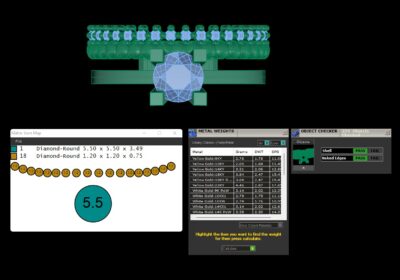 Wedding ring 21 two in one engagement assembled 3D print model