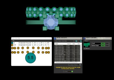 Wedding ring 22 two in one engagement assembled 3D print model