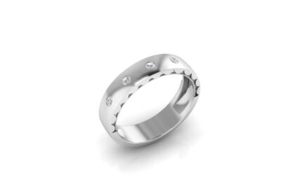 Invisible settings wedding engagement ring 3d model