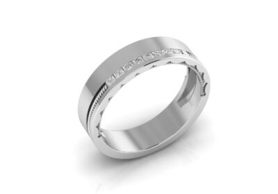 Diamond Scatter Platinum cute couple ring