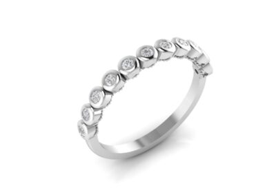 Bezel Bubble diamond platinum ring cad file