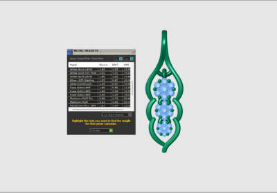 Nublada pendant diamond pave pendant 3d model