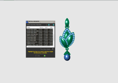 Lotus hanging pearl pendant 3d model