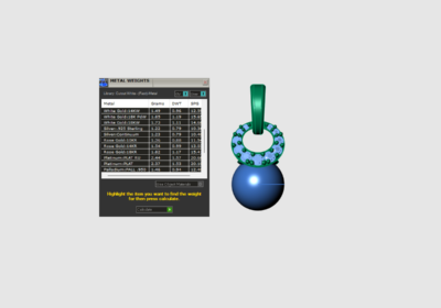 Pearl & Diamond Pendant 3d model