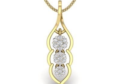 Nublada pendant diamond pave pendant 3d model