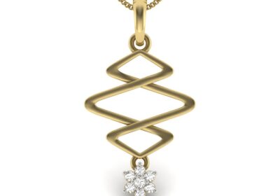 Zig zag charm pendant 3d model