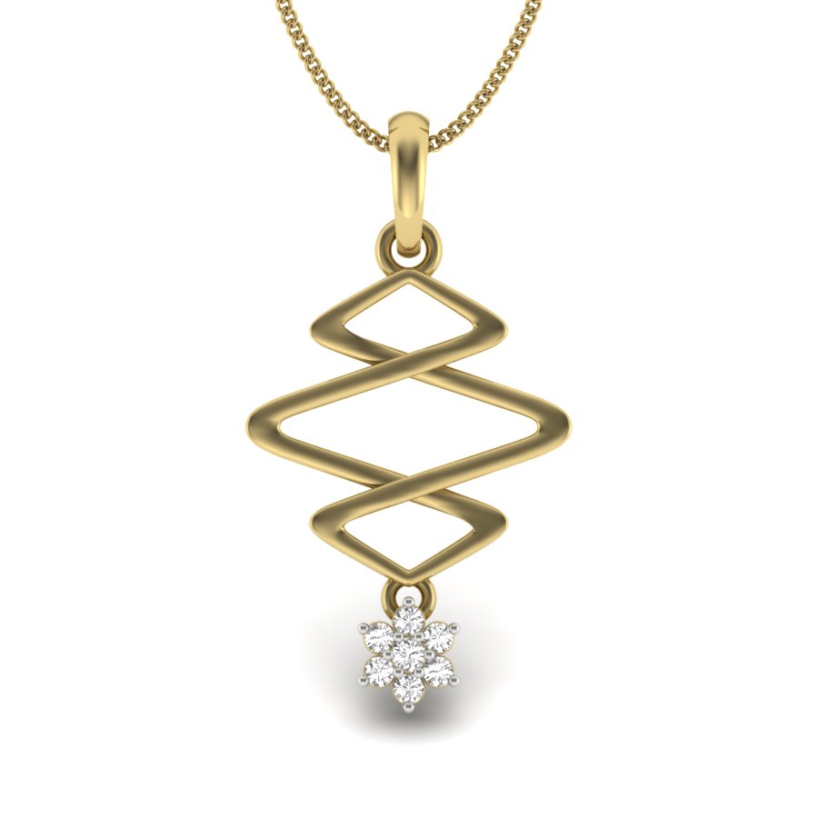 Zig zag charm pendant