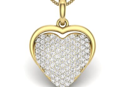 Diamond Heart Cluster pendant 3d model