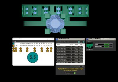 Wedding ring 7 two in one engagement assembled 3D print model