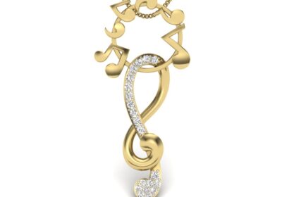 Treble clef pendant music 3d model