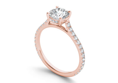 Angelic Diamonds Rose Gold Solitaire