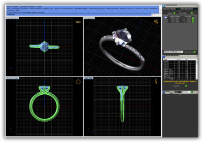 Women 1ct Moissanite Engagement Ring Dainty Pave 3d model
