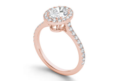 Oval halo big diamond engagement ring