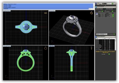 Halo Cushion Diamond Engagement Ring 3d printing model