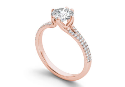Micro Pave Semi Mount Setting ring